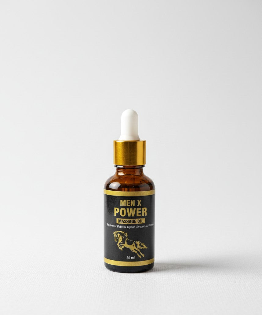Men X Power Massage Oil – Strength & Vitality Formula (30ml)