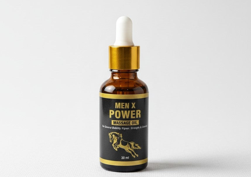 Men X Power Massage Oil – Strength & Vitality Formula (30ml)